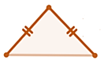 an isosceles triangle